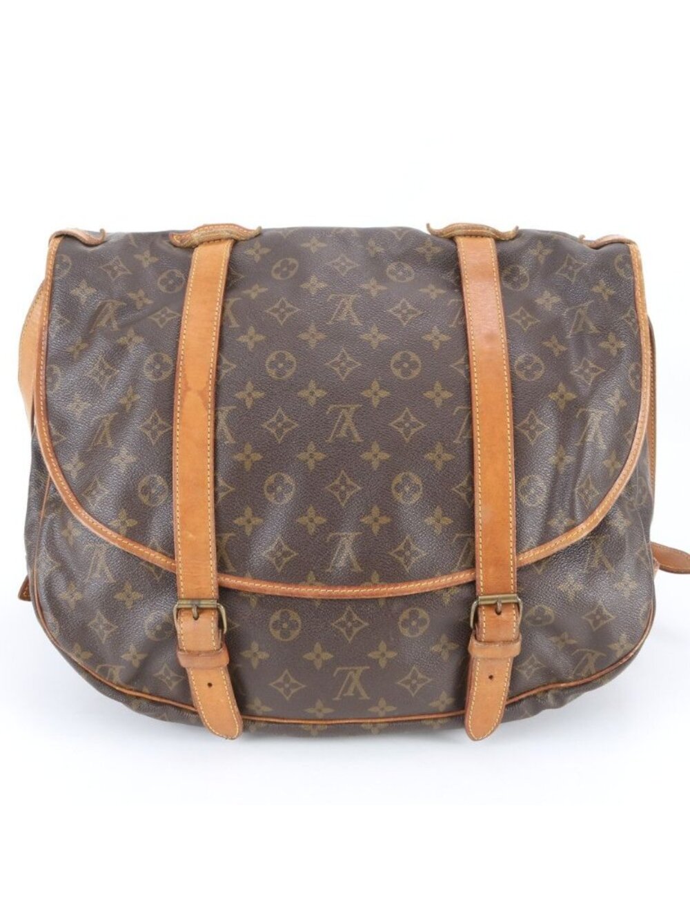 ★SOLD★ Louis Vuitton Monogram Saumur 43 Leather Shoulder Bag Crossbody Rnm - Picture 2 of 10
